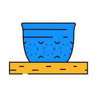 sake cup japanese food icon color illustration vector