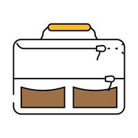 lunch box bag school icon color illustration vector