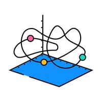 chaos theory math science education icon color illustration vector