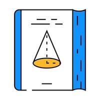 geometry education science icon color illustration vector