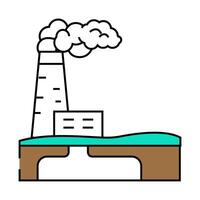 carbon capture environmental icon color illustration vector