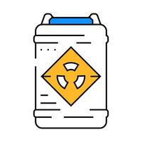 hazardous materials tool work icon color illustration vector