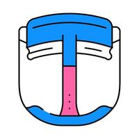 8k virtual reality headset future technology icon color illustration vector