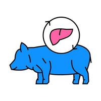 xenotransplantation future technology icon color illustration vector