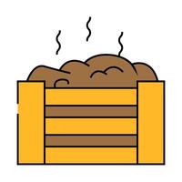 composting environmental icon color illustration vector