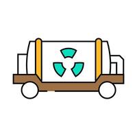 small modular nuclear reactor future technology icon color illustration vector