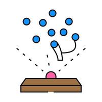 human brain simulation future technology icon color illustration vector