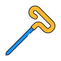 blocking pins knitting wool icon color illustration vector