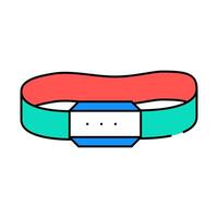 headlamp mountaineering adventure icon color illustration vector