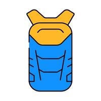 climbing pack mountaineering adventure icon color illustration vector