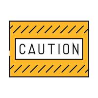 caution alert icon color illustration vector