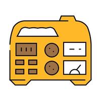 portable power generator icon color illustration vector