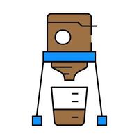 portable espresso maker glamping icon color illustration vector