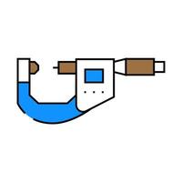 precision measuring manufacturing engineer icon color illustration vector