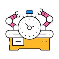 workflow optimization manufacturing engineer icon color illustration vector