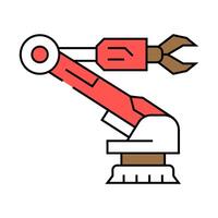 industrial automation mechanical engineer icon color illustration vector