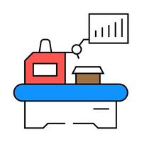 lean manufacturing mechanical engineer icon color illustration vector