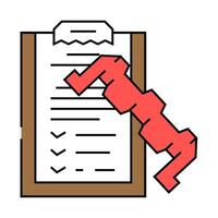 product testing mechanical engineer icon color illustration vector