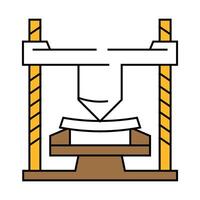 materials testing mechanical engineer icon color illustration vector