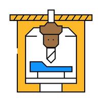 machine tooling mechanical engineer icon color illustration vector
