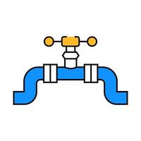 pipeline gas service icon color illustration vector