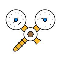 regulator gas service icon color illustration vector