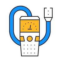 leak detector gas service icon color illustration vector