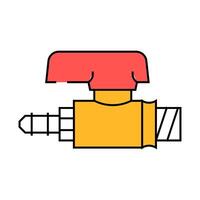 valve gas service icon color illustration vector