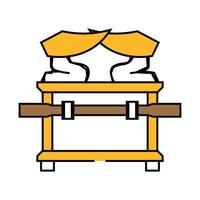 ark of the covenant icon color illustration vector