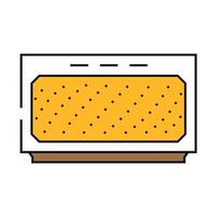 vintage speaker retro music icon color illustration vector