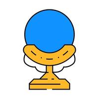 shintai mirror shintoism icon color illustration vector