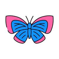 spring azure insect icon color illustration vector