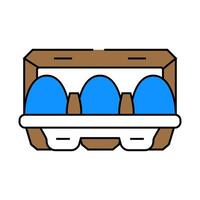 egg box chicken icon color illustration vector