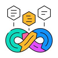 devops software icon color illustration vector