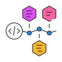 software deployment icon color illustration vector