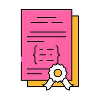 software licensing icon color illustration vector
