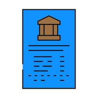 bank reconciliation icon color illustration vector