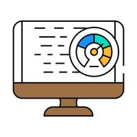 performance optimization software icon color illustration vector