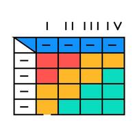 risk assessment icon color illustration vector