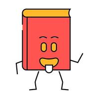 read book character icon color illustration vector