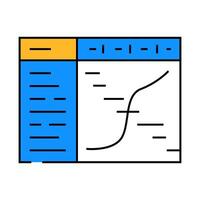 resource assessment mining icon color illustration vector