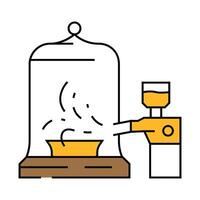 smoker bacon icon color illustration vector