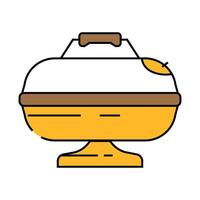 smoker beef icon color illustration vector