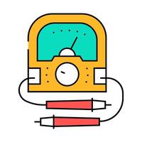 voltage measurement electronics icon color illustration vector