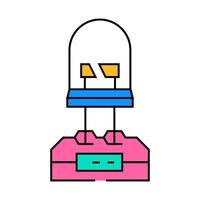 diode testing electronics icon color illustration vector
