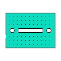 breadboard prototyping electronics icon color illustration vector