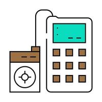 sensor calibration electronics icon color illustration vector