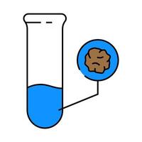 contaminant detection hydrogeologist icon color illustration vector