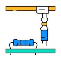 electronic assembly electronics icon color illustration vector
