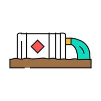 contaminated sites hydrogeologist icon color illustration vector